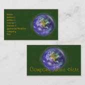 Carte De Visite jour de la terre du globe 3D (Devant / Derrière)