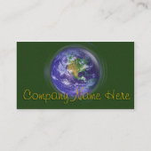 Carte De Visite jour de la terre du globe 3D (Dos)