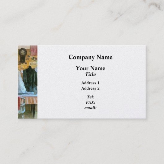 Carte De Visite Jour de lessive (Devant)
