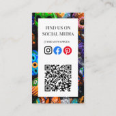 Carte De Visite jour de mort de l'artisanat mexicain de fruits ali (Dos)