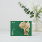 Carte De Visite Jour de Woof au travail (Debout devant)