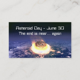 Carte De Visite Jour des Astéroïdes 30 juin