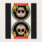 Carte De Visite Jour des morts (Extérieur déplié)