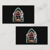 Carte De Visite Jour d'Halloween du Citrouille fantôme de la saiso (Devant / Derrière)