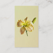 Carte De Visite Jour Jaune Lily (Dos)