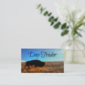 Carte De Visite Jour Trader Pittoresque Buffalo Arrière - plan (Debout devant)