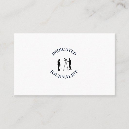 CARTE DE VISITE JOURNALISTE DÉVOUÉ (Devant)