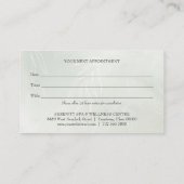 Carte De Visite Journée de l'aquarelle verte Rendez-vous Spa et bi (Dos)