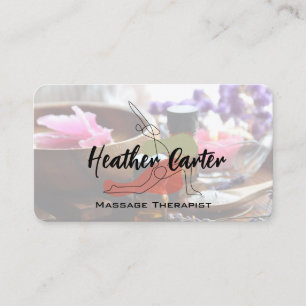Carte De Visite Journée de santé mentale Huiles de spa Sels