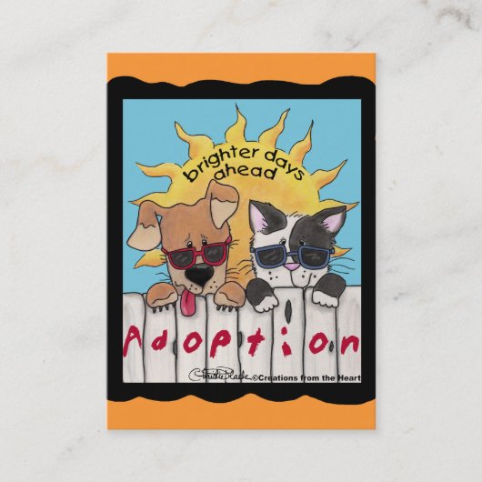 Carte De Visite Jours plus brillants (Devant)