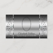 Carte De Visite Joyaux cramponnés d'argent avec photo (Devant)