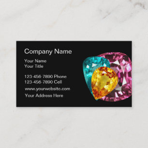 Carte De Visite Joyaux de Faux Gemstone