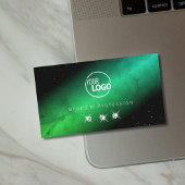 Carte De Visite Joyaux Turquoises d'étincelles avec logo