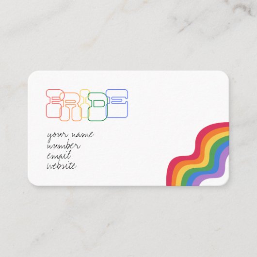 Carte De Visite Joyeuse FIERTÉ (Devant)