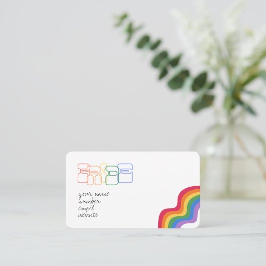 Carte De Visite Joyeuse FIERTÉ (Debout devant)