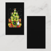 Carte De Visite Joyeuse grenouille de Noël Arbre de Noël Grenouill (Devant / Derrière)