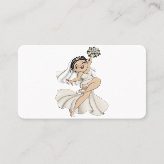Carte De Visite Joyeuse mariée 11 (Devant)