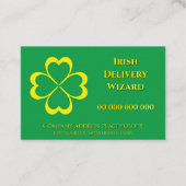 Carte De Visite Joyeuse Saint-Patrick! (Devant)