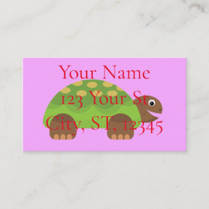 Carte De Visite Joyeuse tortue souriante Thunder_Cove