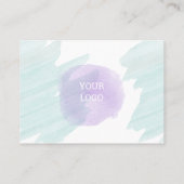 Carte De Visite Joyeuses couleurs primaires Aquarelle Floral 2 Sal (Dos)