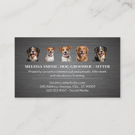 Carte De Visite Joyeuses Doggies (Dos)