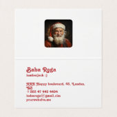 Carte De Visite Joyeuses vacances d'hiver (Intérieur déplié)