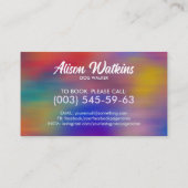 Carte De Visite Joyeux Chiens En Course Silhouettes (Dos)