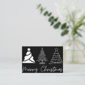Carte De Visite Joyeux christmass happy christmass (Debout devant)