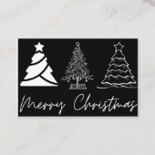 Carte De Visite Joyeux christmass happy christmass (Dos)