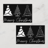 Carte De Visite Joyeux christmass happy christmass (Devant / Derrière)