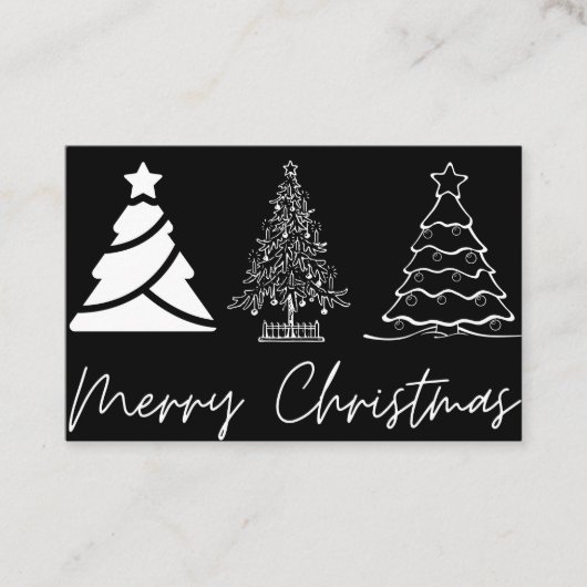 Carte De Visite Joyeux christmass happy christmass (Devant)