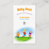 Carte De Visite Joyeux enfants et dent | Dentiste pédiatrique (Devant)