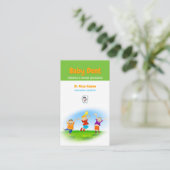 Carte De Visite Joyeux enfants et dent | Dentiste pédiatrique (Debout devant)