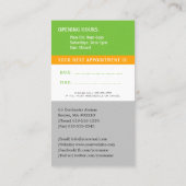 Carte De Visite Joyeux enfants et dent | Dentiste pédiatrique (Dos)