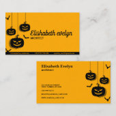 Carte De Visite Joyeux halloween (Devant / Derrière)