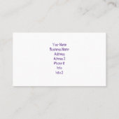 Carte De Visite Joyeux lunettes de soleil hippie pour chats pour l (Dos)