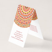 Carte De Visite Joyeux Mandala (Dos)