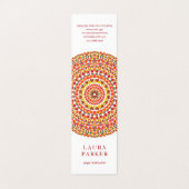 Carte De Visite Joyeux Mandala (Extérieur déplié)