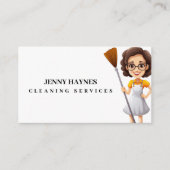 Carte De Visite Joyeux Nettoyage Lady Services (Devant)