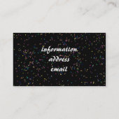 Carte De Visite Joyeux New Year Gold Text (Dos)