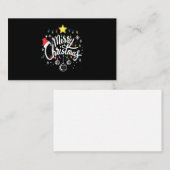 Carte De Visite Joyeux Noël (Devant / Derrière)