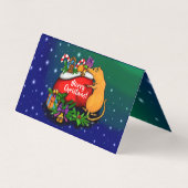 Carte De Visite Joyeux Noël avec Rat Prince (Dos)