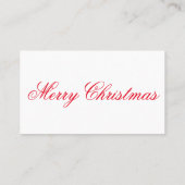 Carte De Visite Joyeux Noël et APppy  (Dos)
