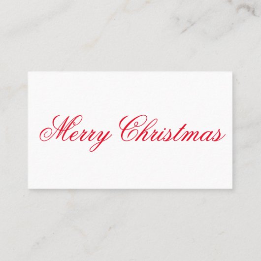Carte De Visite Joyeux Noël et APppy (Dos)