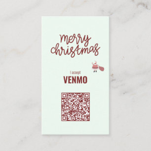Carte De Visite Joyeux Noël J'accepte VENMO Drôle