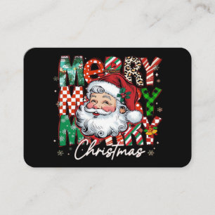 Carte De Visite Joyeux Noël Père Noël Essentiel