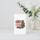 Carte De Visite Joyeux Noël prépa (Debout devant)