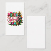 Carte De Visite Joyeux Noël prépa (Devant / Derrière)