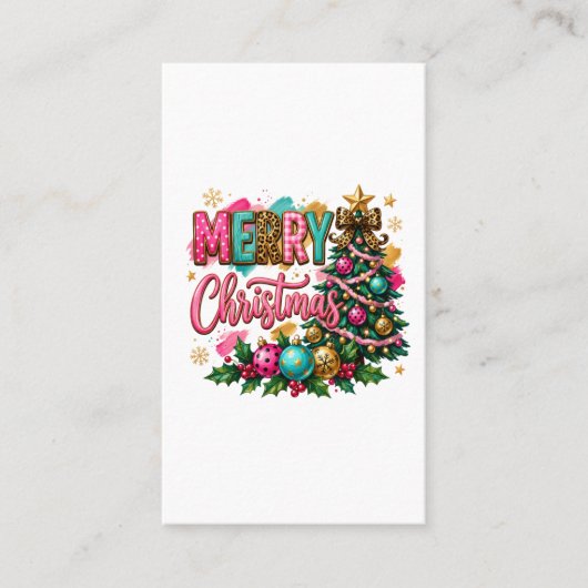 Carte De Visite Joyeux Noël prépa (Devant)
