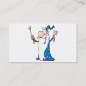 Carte De Visite joyeux personnage de l'assistant de dessin animé (Dos)